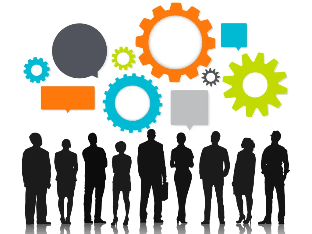 Representación visual de procesos de contratación inclusivos con diversidad de género, edad y cultura.